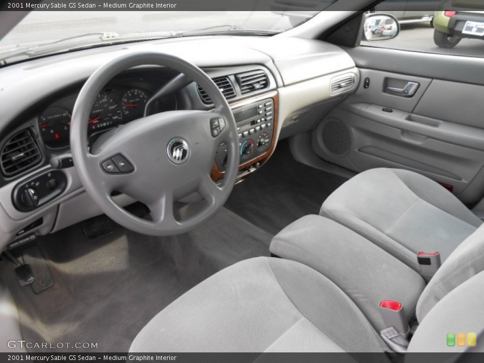 Medium Graphite Interior Prime Interior for the 2001 Mercury Sable GS Sedan #77072148