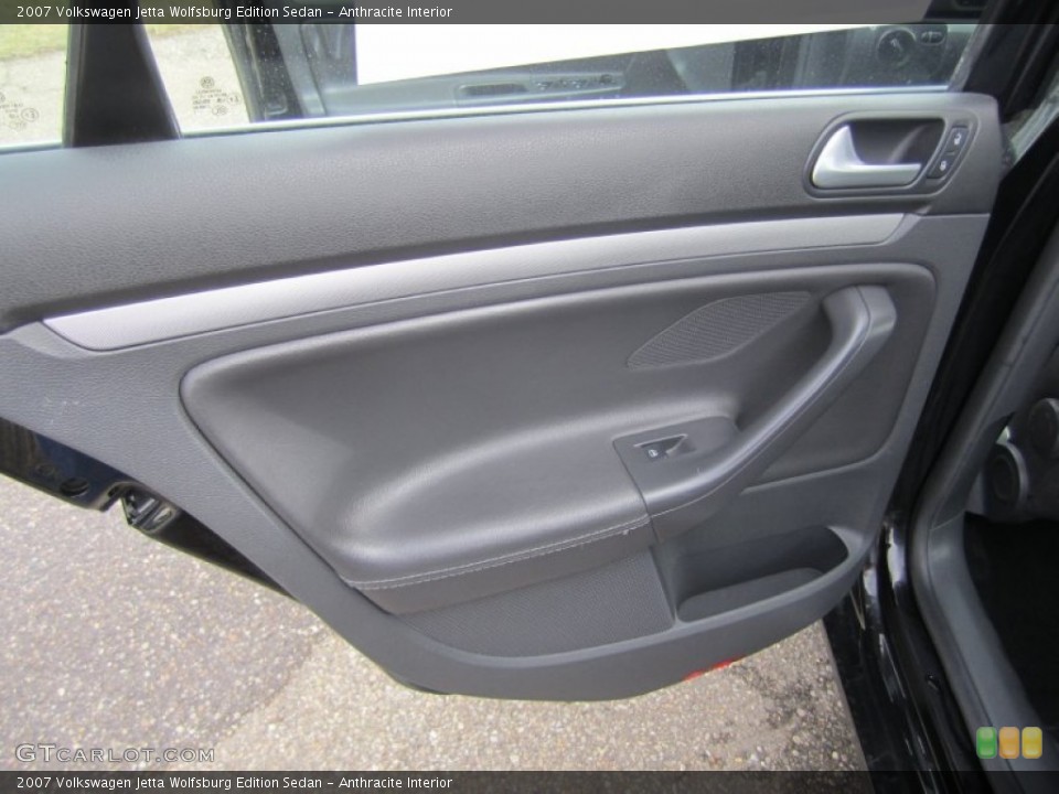 Anthracite Interior Door Panel for the 2007 Volkswagen Jetta Wolfsburg Edition Sedan #77072445