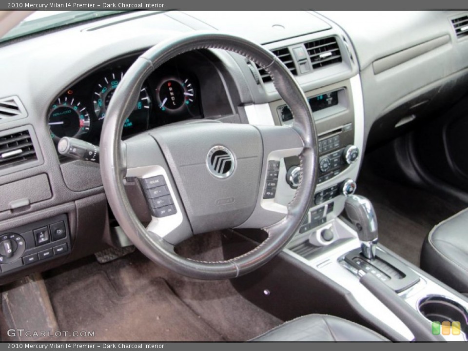 Dark Charcoal Interior Steering Wheel for the 2010 Mercury Milan I4 Premier #77072928