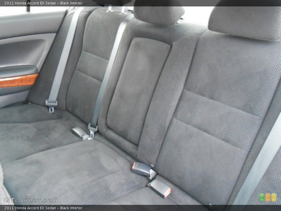 Black Interior Rear Seat for the 2011 Honda Accord EX Sedan #77073318