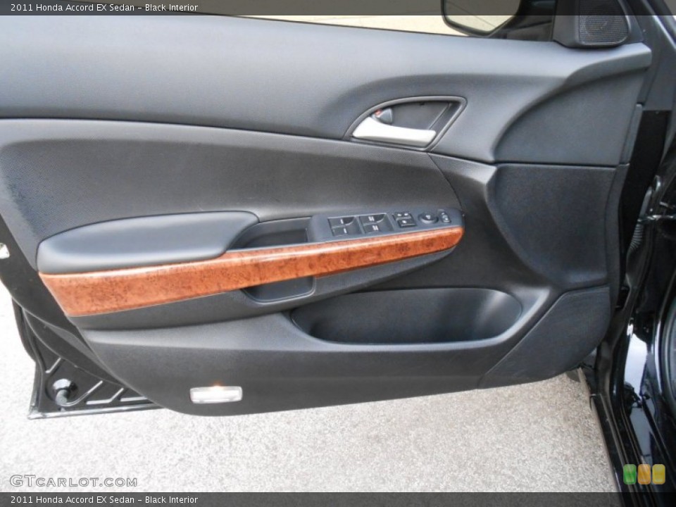 Black Interior Door Panel for the 2011 Honda Accord EX Sedan #77073381