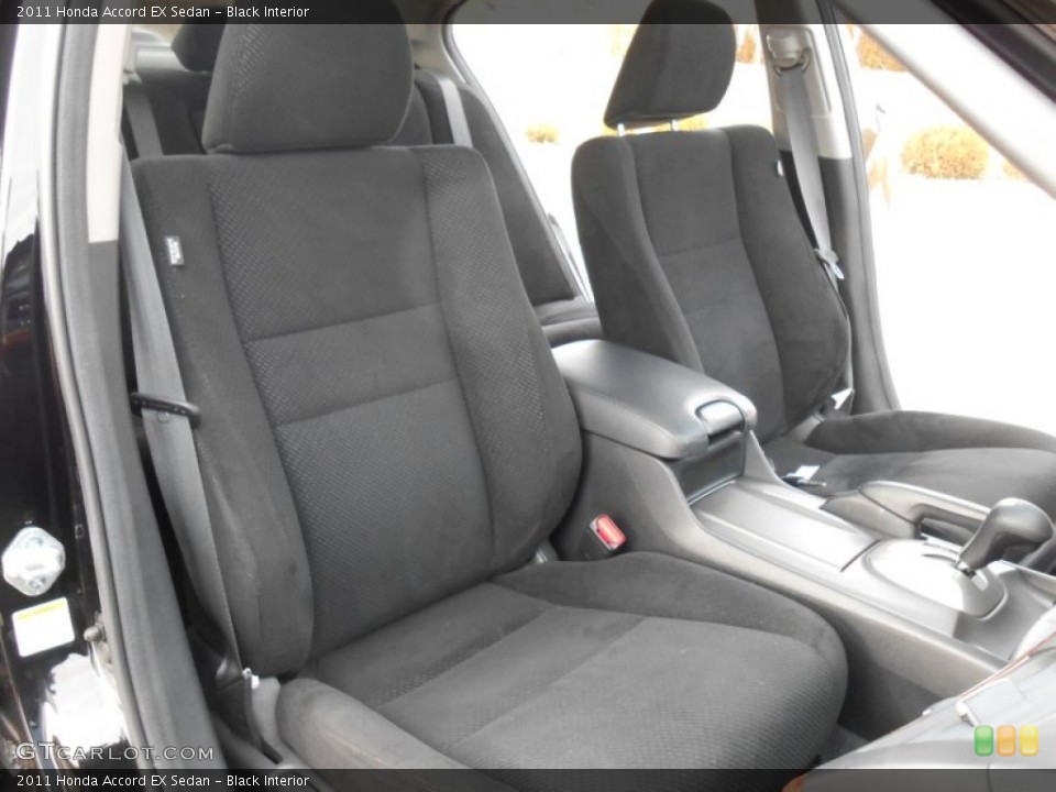 Black Interior Front Seat for the 2011 Honda Accord EX Sedan #77073395