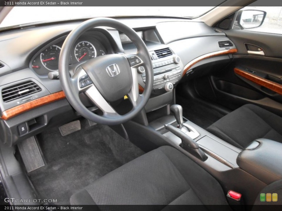 Black Interior Prime Interior for the 2011 Honda Accord EX Sedan #77073414