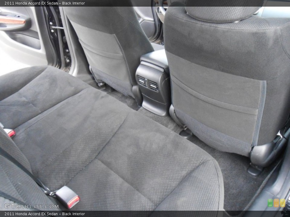 Black Interior Rear Seat for the 2011 Honda Accord EX Sedan #77073501