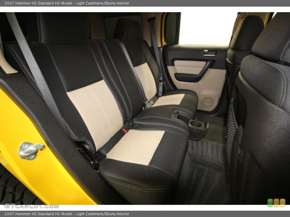 Light Cashmere/Ebony Interior Rear Seat for the 2007 Hummer H3  #77073549