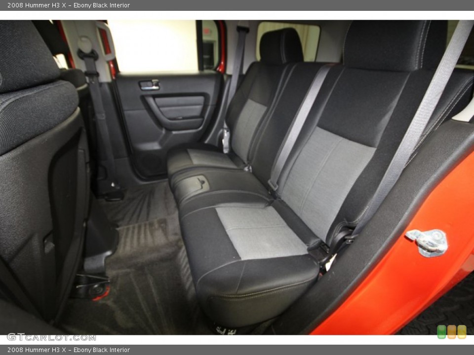 Ebony Black Interior Rear Seat for the 2008 Hummer H3 X #77075676