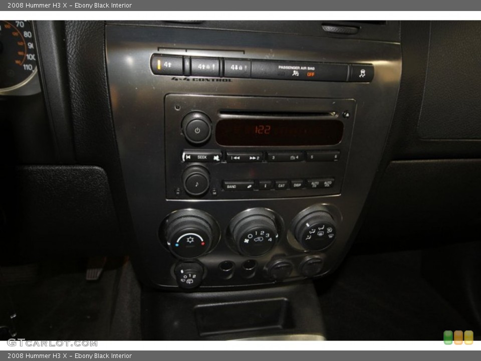 Ebony Black Interior Controls for the 2008 Hummer H3 X #77075727