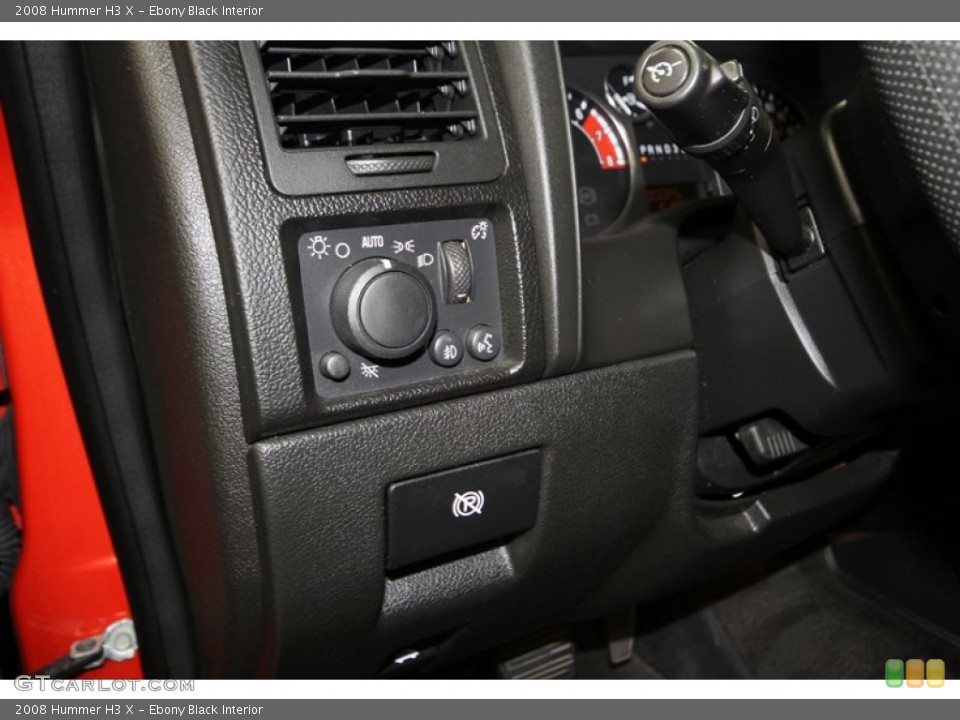 Ebony Black Interior Controls for the 2008 Hummer H3 X #77075758
