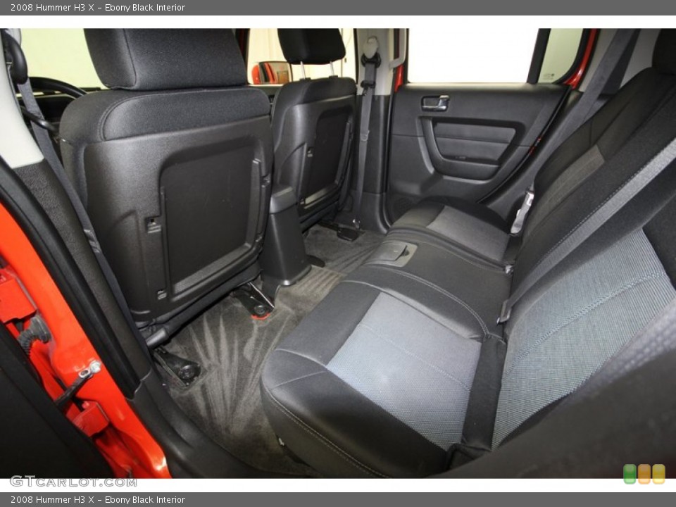 Ebony Black Interior Rear Seat for the 2008 Hummer H3 X #77075766
