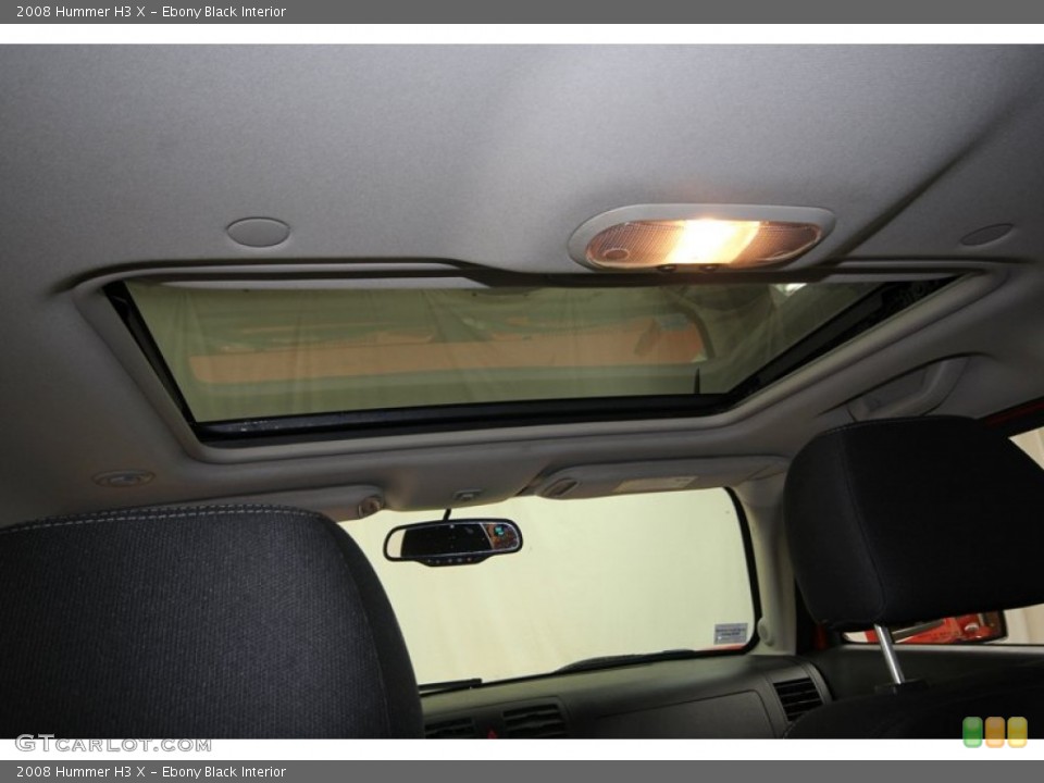 Ebony Black Interior Sunroof for the 2008 Hummer H3 X #77075796