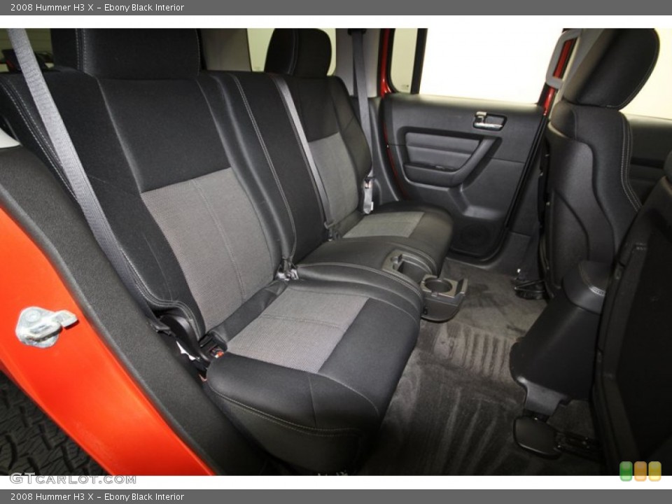 Ebony Black Interior Rear Seat for the 2008 Hummer H3 X #77075841