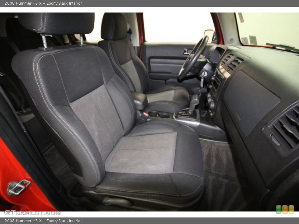Ebony Black Interior Front Seat for the 2008 Hummer H3 X #77075871