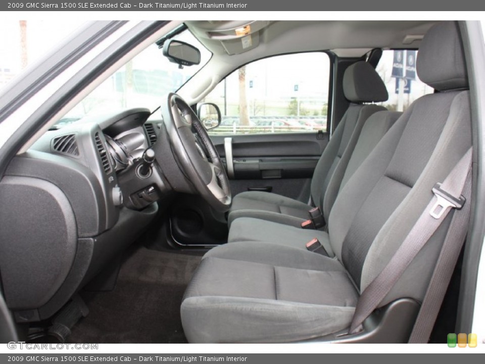 Dark Titanium/Light Titanium Interior Front Seat for the 2009 GMC Sierra 1500 SLE Extended Cab #77077781