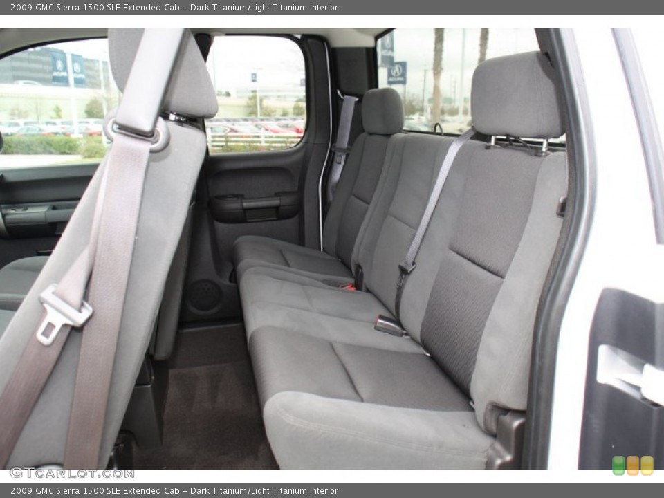 Dark Titanium/Light Titanium Interior Rear Seat for the 2009 GMC Sierra 1500 SLE Extended Cab #77077805