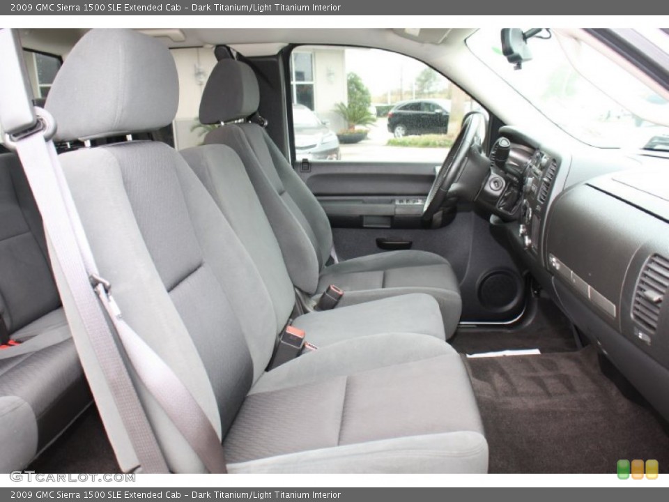 Dark Titanium/Light Titanium Interior Front Seat for the 2009 GMC Sierra 1500 SLE Extended Cab #77077886
