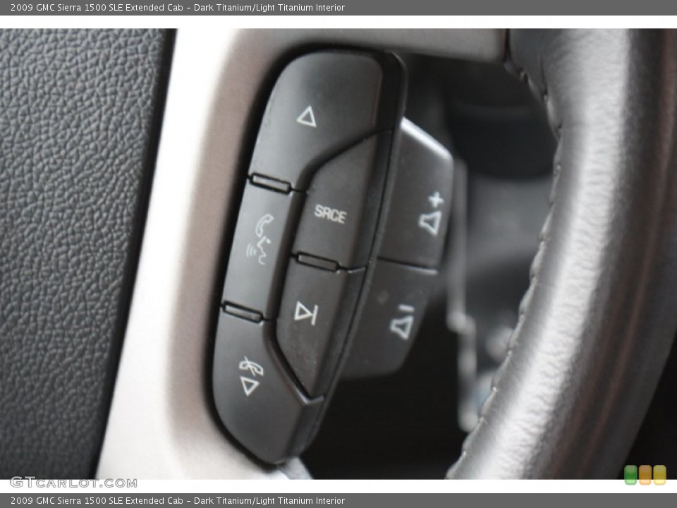 Dark Titanium/Light Titanium Interior Controls for the 2009 GMC Sierra 1500 SLE Extended Cab #77078022