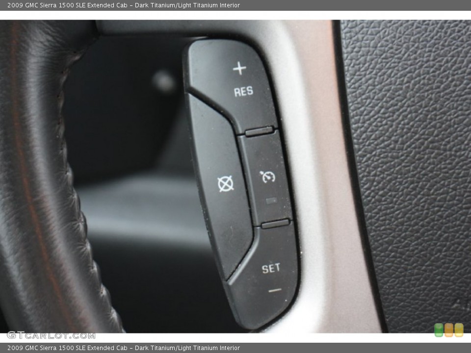Dark Titanium/Light Titanium Interior Controls for the 2009 GMC Sierra 1500 SLE Extended Cab #77078040