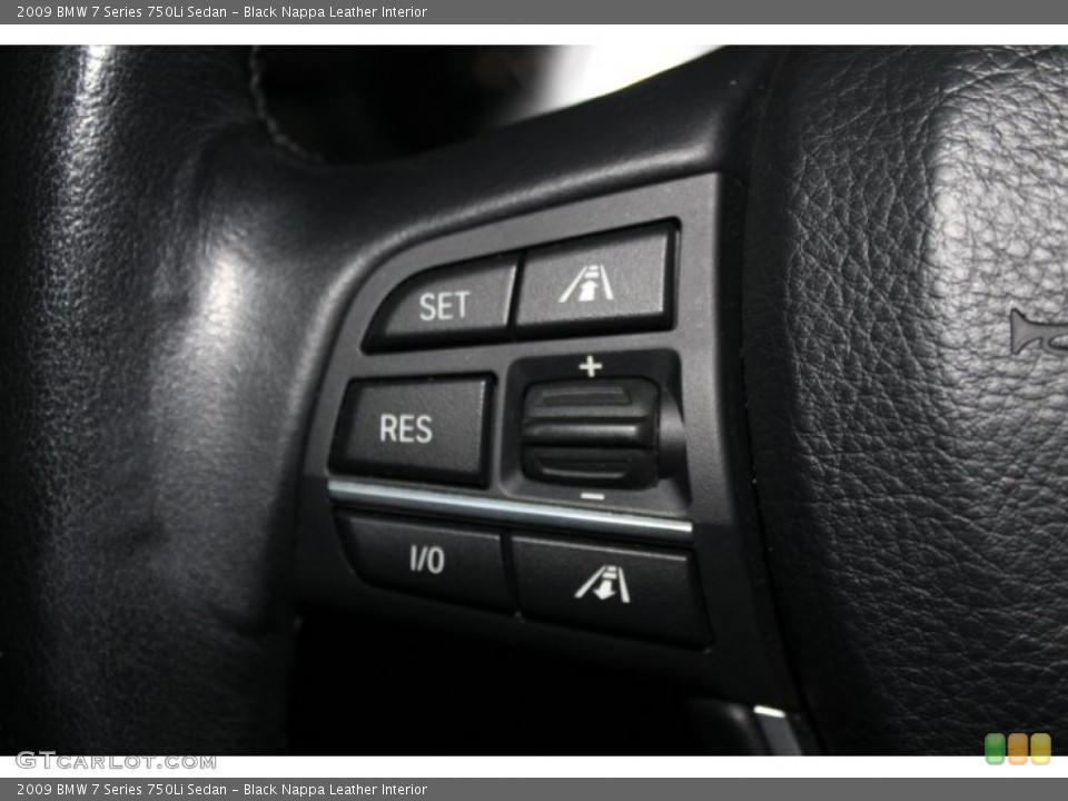 Black Nappa Leather Interior Controls for the 2009 BMW 7 Series 750Li Sedan #77078717
