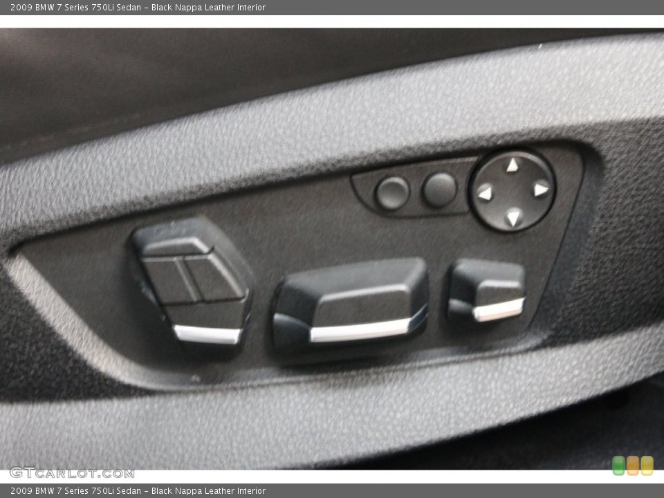 Black Nappa Leather Interior Controls for the 2009 BMW 7 Series 750Li Sedan #77078981