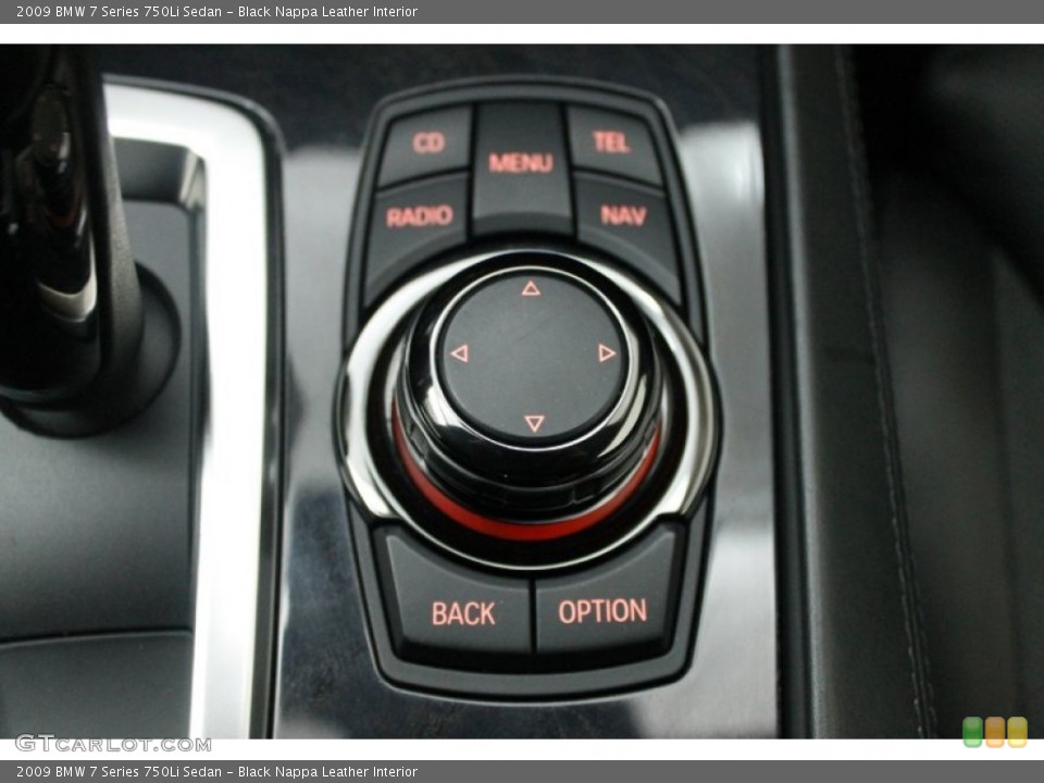 Black Nappa Leather Interior Controls for the 2009 BMW 7 Series 750Li Sedan #77079035