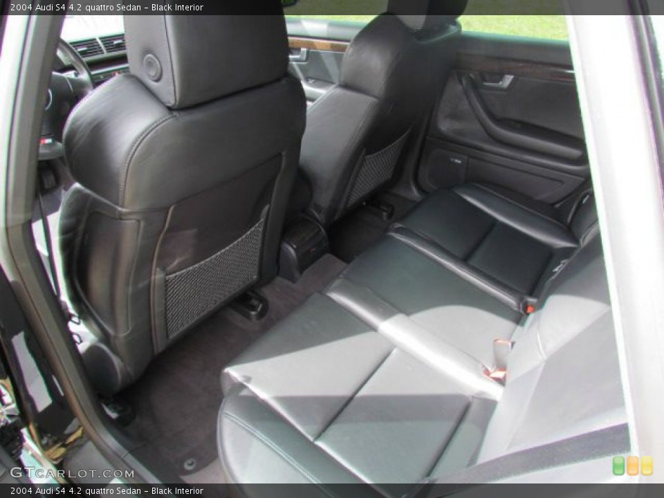 Black Interior Rear Seat for the 2004 Audi S4 4.2 quattro Sedan #77079728