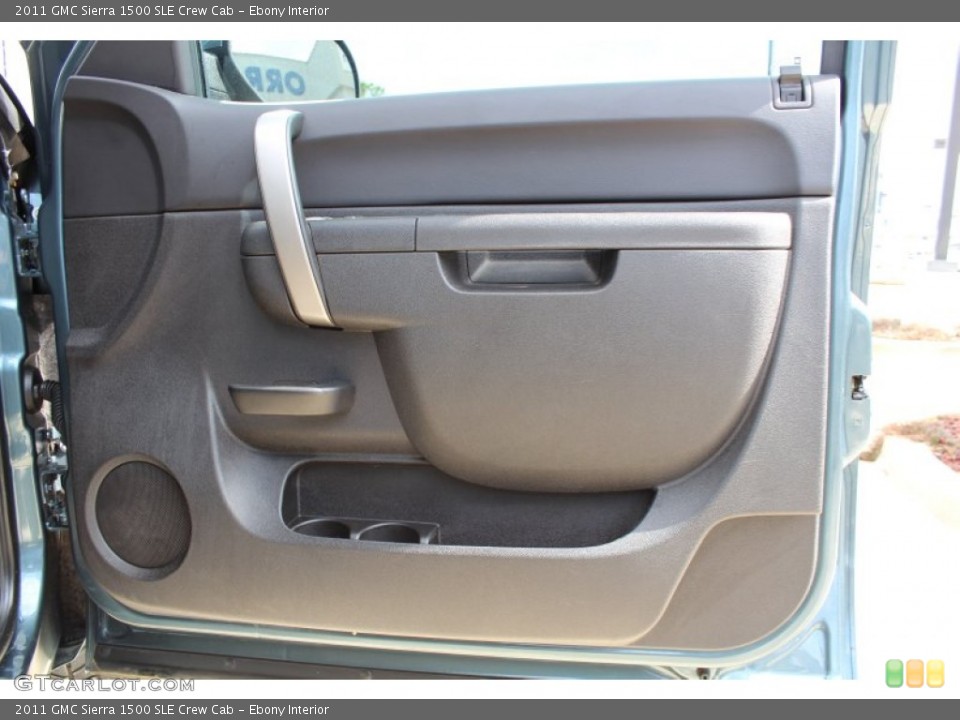 Ebony Interior Door Panel for the 2011 GMC Sierra 1500 SLE Crew Cab #77079730