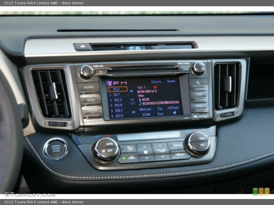 Black Interior Controls for the 2013 Toyota RAV4 Limited AWD #77079837