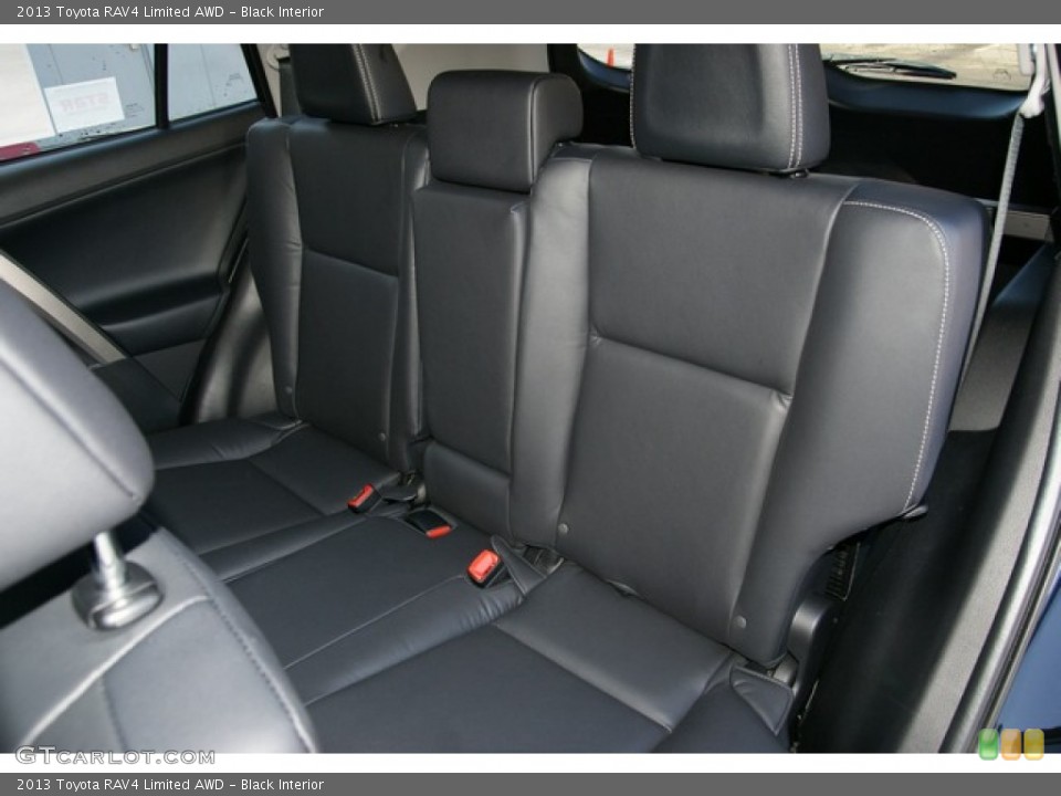 Black Interior Rear Seat for the 2013 Toyota RAV4 Limited AWD #77079858