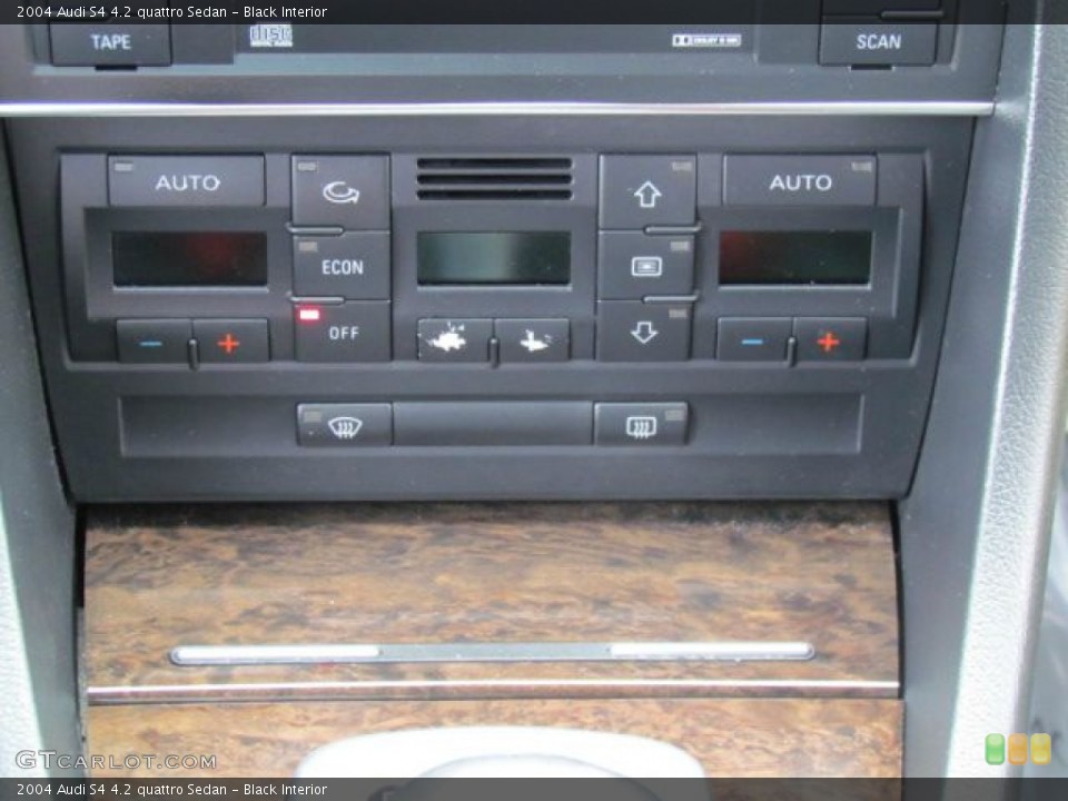 Black Interior Controls for the 2004 Audi S4 4.2 quattro Sedan #77080232
