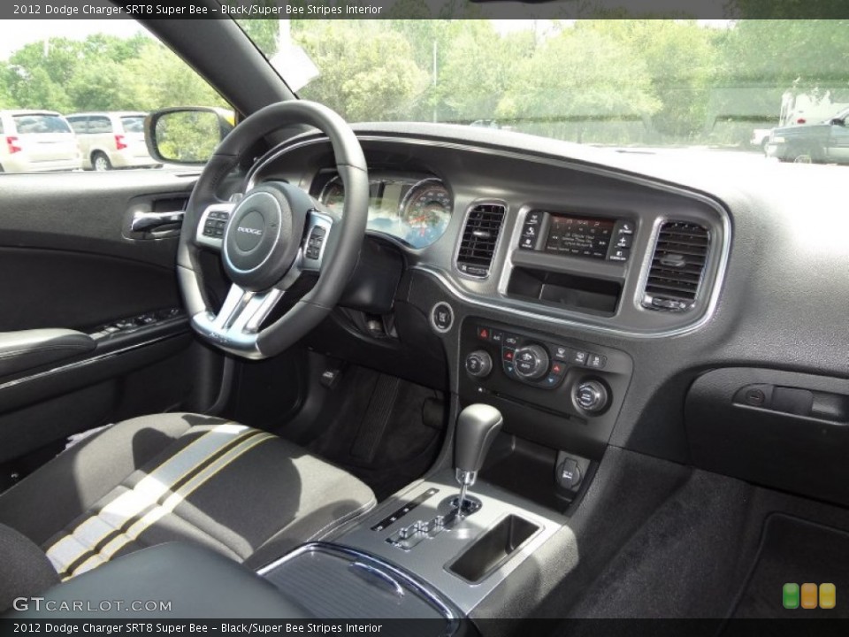 Black/Super Bee Stripes Interior Dashboard for the 2012 Dodge Charger SRT8 Super Bee #77080458