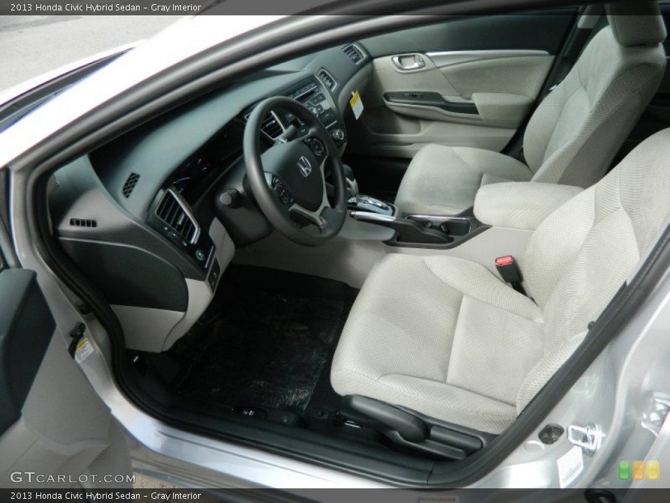 Gray Interior Photo for the 2013 Honda Civic Hybrid Sedan #77082389