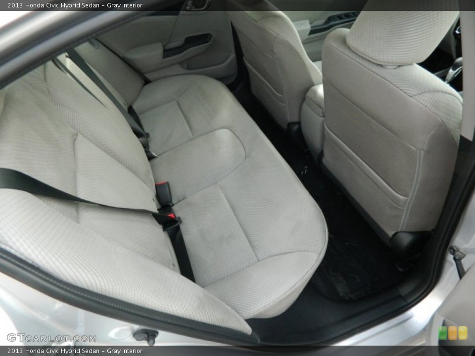 Gray Interior Rear Seat for the 2013 Honda Civic Hybrid Sedan #77082438