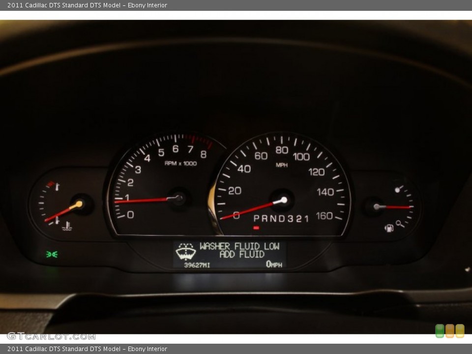 Ebony Interior Gauges for the 2011 Cadillac DTS  #77083082
