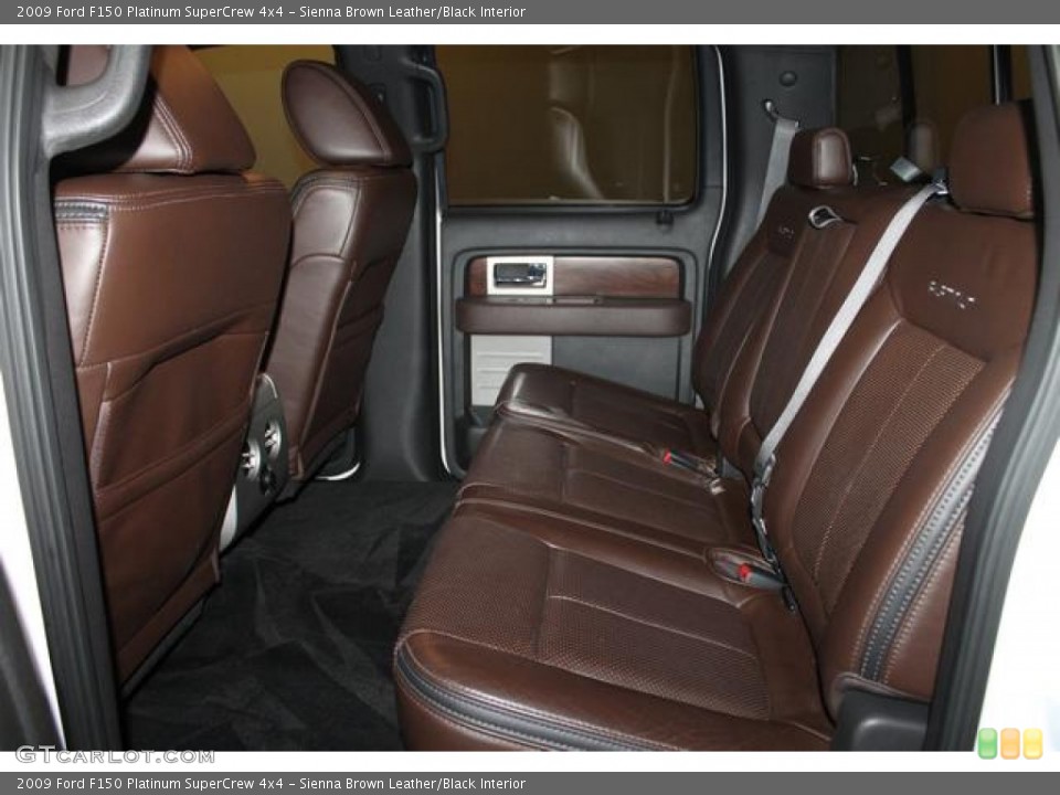 Sienna Brown Leather/Black Interior Rear Seat for the 2009 Ford F150 Platinum SuperCrew 4x4 #77084336
