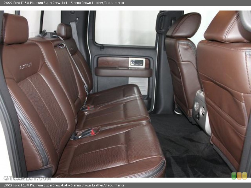 Sienna Brown Leather/Black Interior Rear Seat for the 2009 Ford F150 Platinum SuperCrew 4x4 #77084366