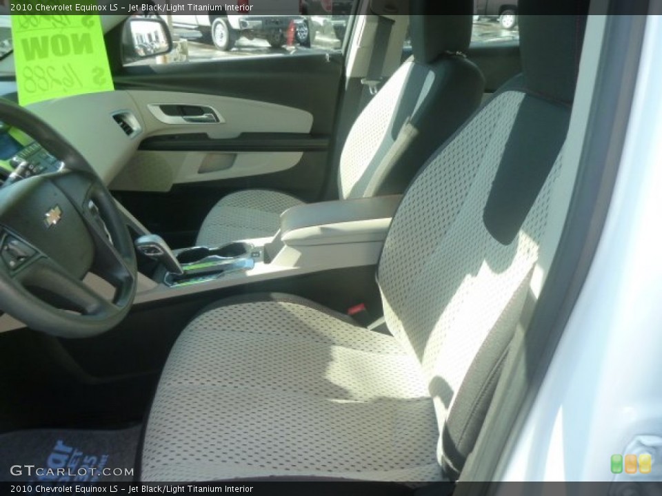 Jet Black/Light Titanium Interior Photo for the 2010 Chevrolet Equinox LS #77085380