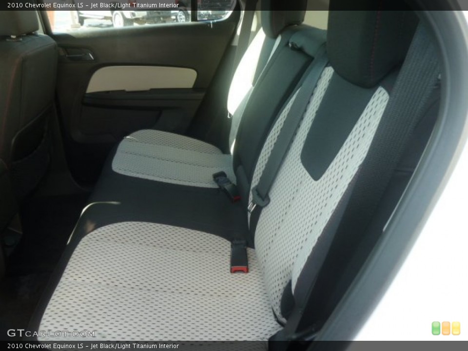 Jet Black/Light Titanium Interior Rear Seat for the 2010 Chevrolet Equinox LS #77085399