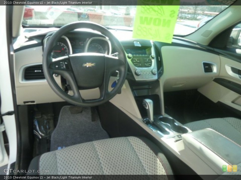 Jet Black/Light Titanium Interior Prime Interior for the 2010 Chevrolet Equinox LS #77085419