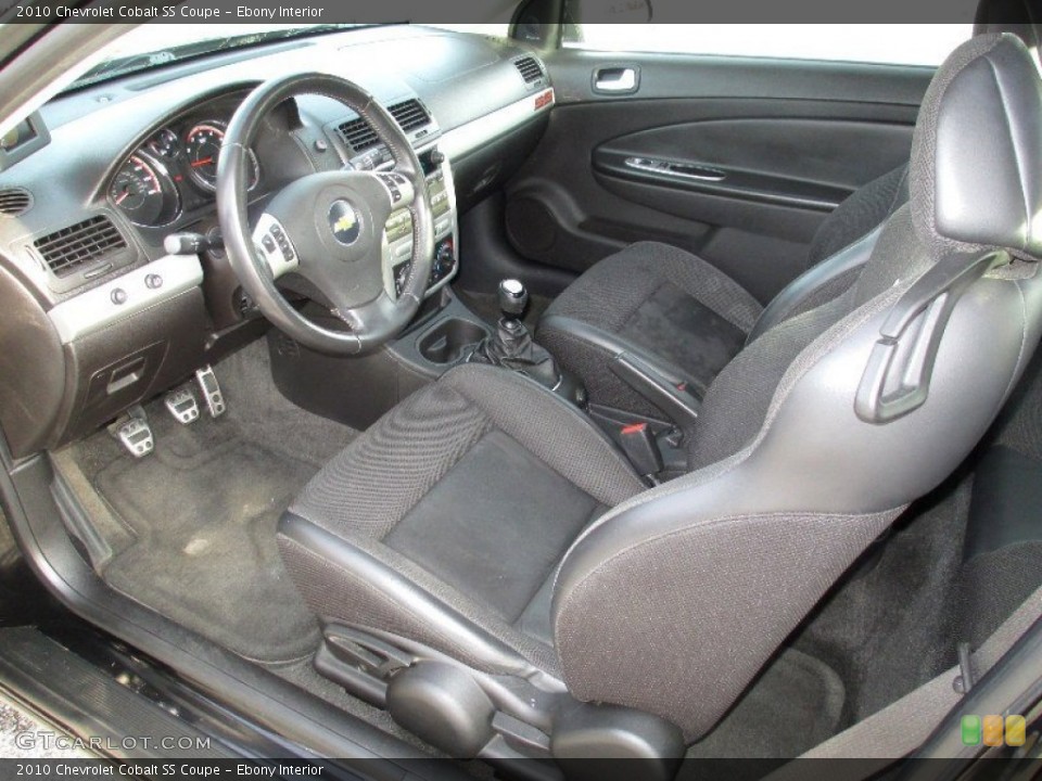 Ebony Interior Prime Interior for the 2010 Chevrolet Cobalt SS Coupe #77085643