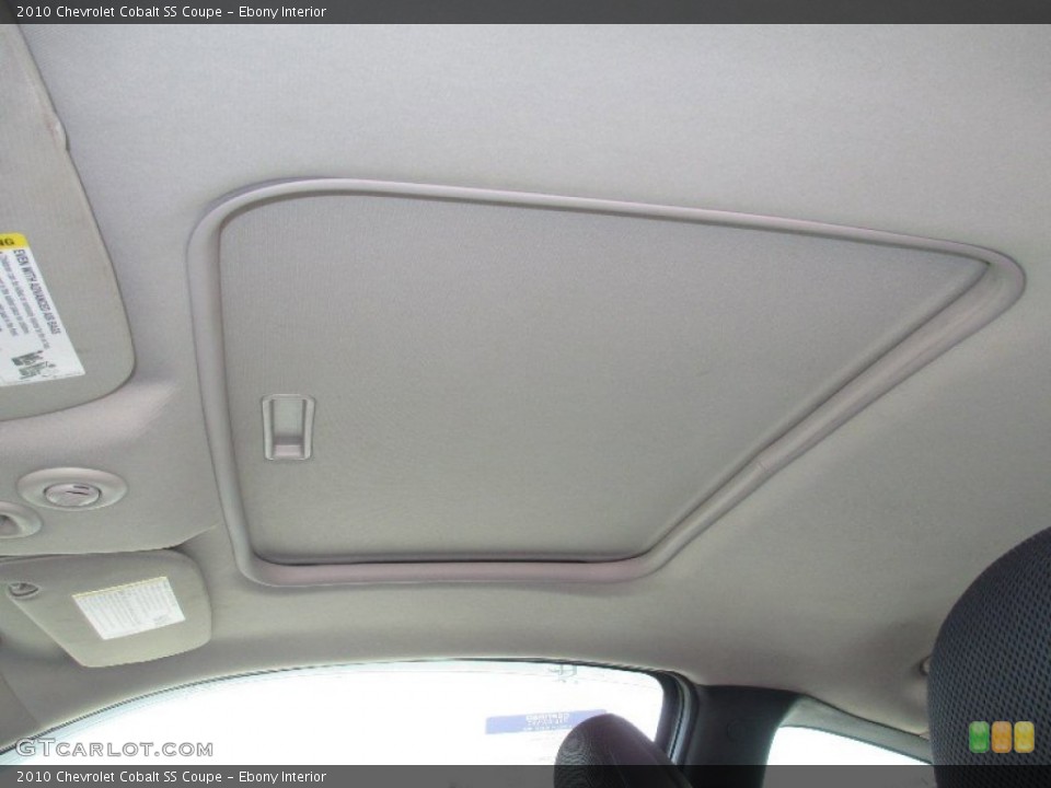 Ebony Interior Sunroof for the 2010 Chevrolet Cobalt SS Coupe #77085886