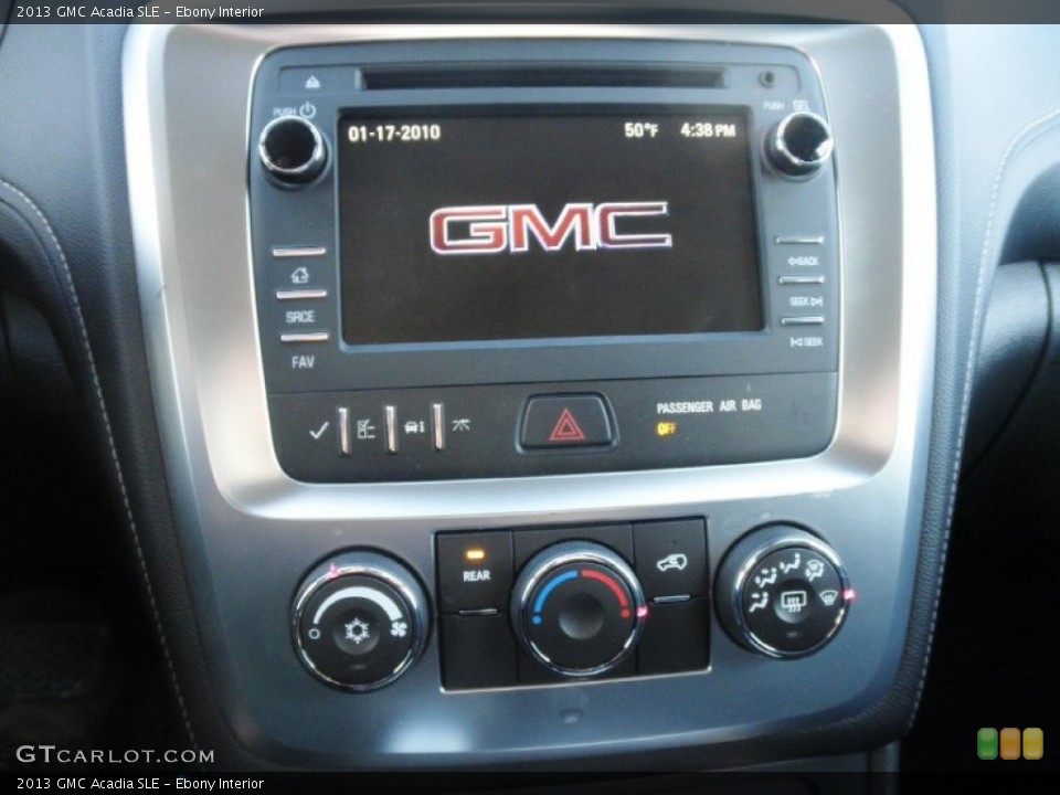Ebony Interior Controls for the 2013 GMC Acadia SLE #77088437