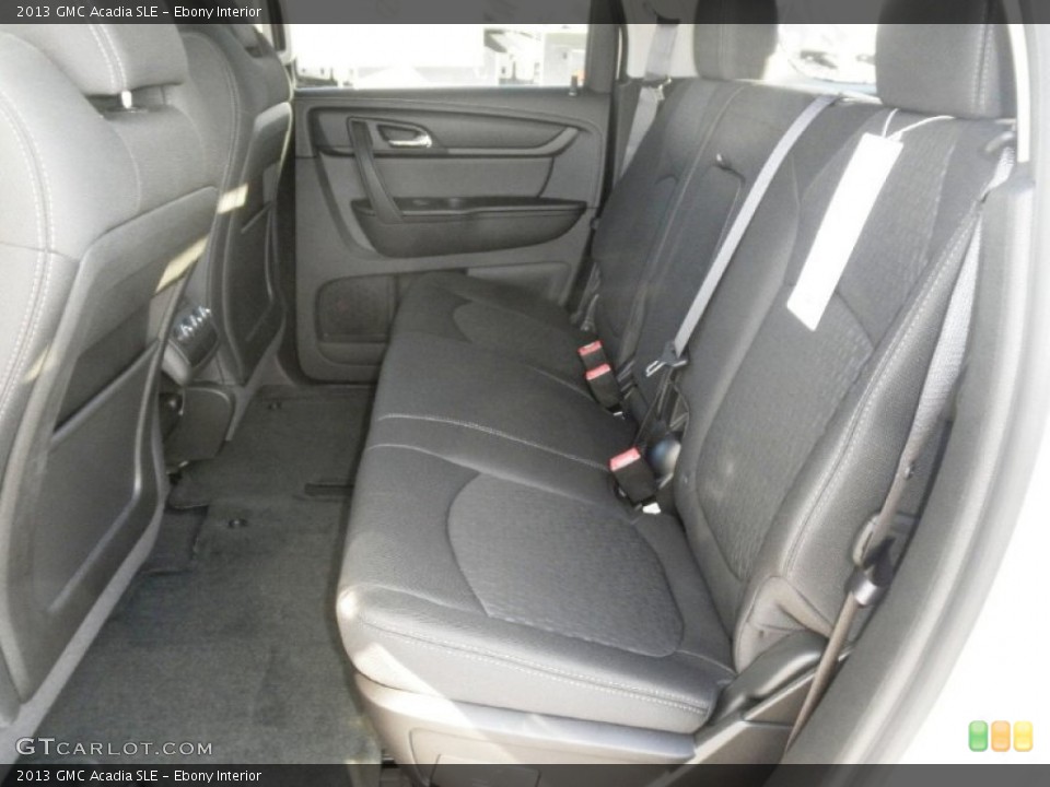 Ebony Interior Rear Seat for the 2013 GMC Acadia SLE #77088695