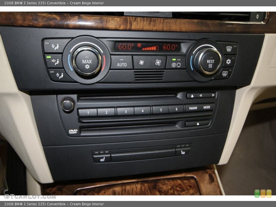 Cream Beige Interior Controls for the 2008 BMW 3 Series 335i Convertible #77088838