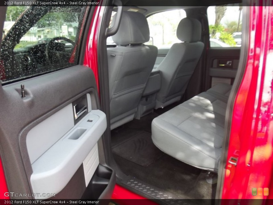 Steel Gray Interior Rear Seat for the 2012 Ford F150 XLT SuperCrew 4x4 #77089677