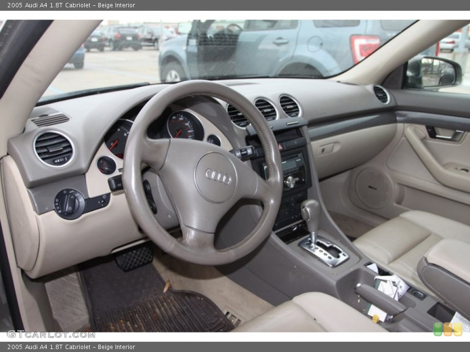 Beige Interior Prime Interior for the 2005 Audi A4 1.8T Cabriolet #77091032