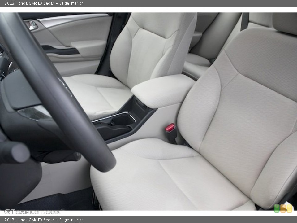 Beige Interior Front Seat for the 2013 Honda Civic EX Sedan #77091465