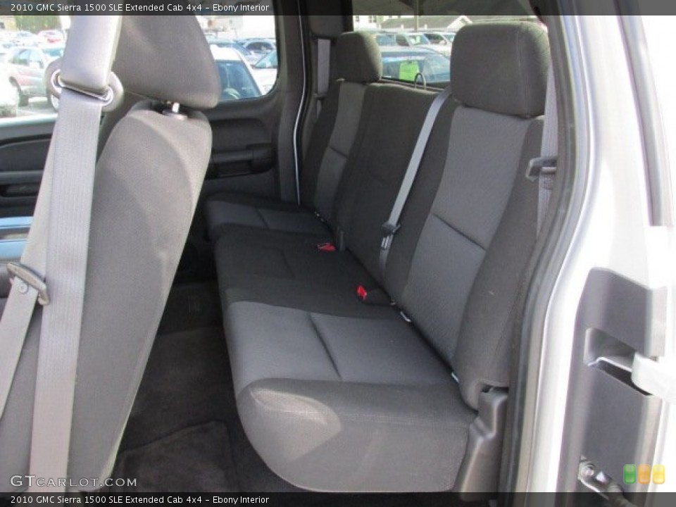 Ebony Interior Rear Seat for the 2010 GMC Sierra 1500 SLE Extended Cab 4x4 #77092164