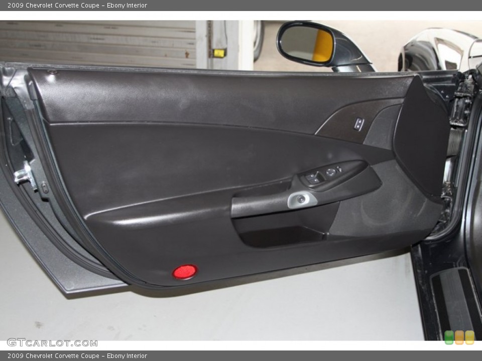 Ebony Interior Door Panel for the 2009 Chevrolet Corvette Coupe #77092283