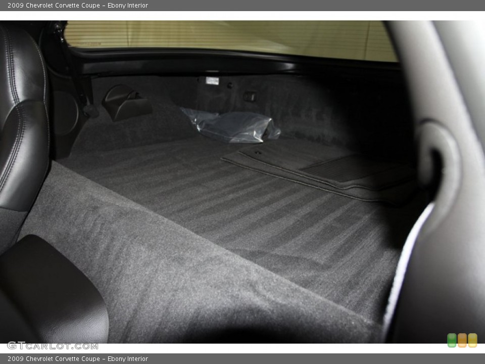 Ebony Interior Trunk for the 2009 Chevrolet Corvette Coupe #77092346