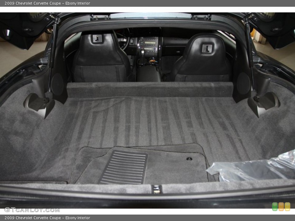 Ebony Interior Trunk for the 2009 Chevrolet Corvette Coupe #77092661